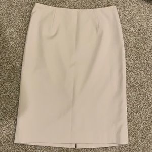 Anne Klein tan pencil dress skirt size 2